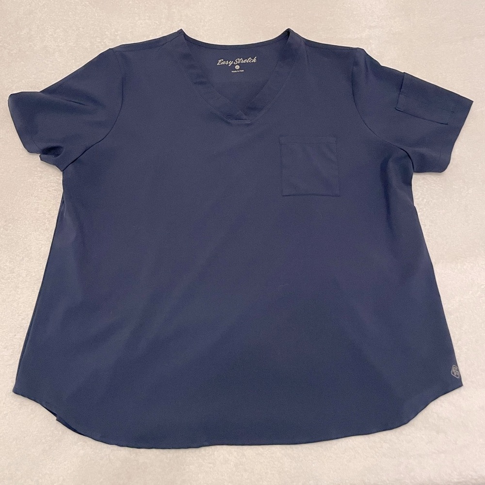 Navy Blue Easy Stretch Tuck-In Scrub atop